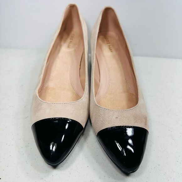 Cole Haan Block Heel Pump Suede Upper Heels size 7,5 B - Picture 3 of 8